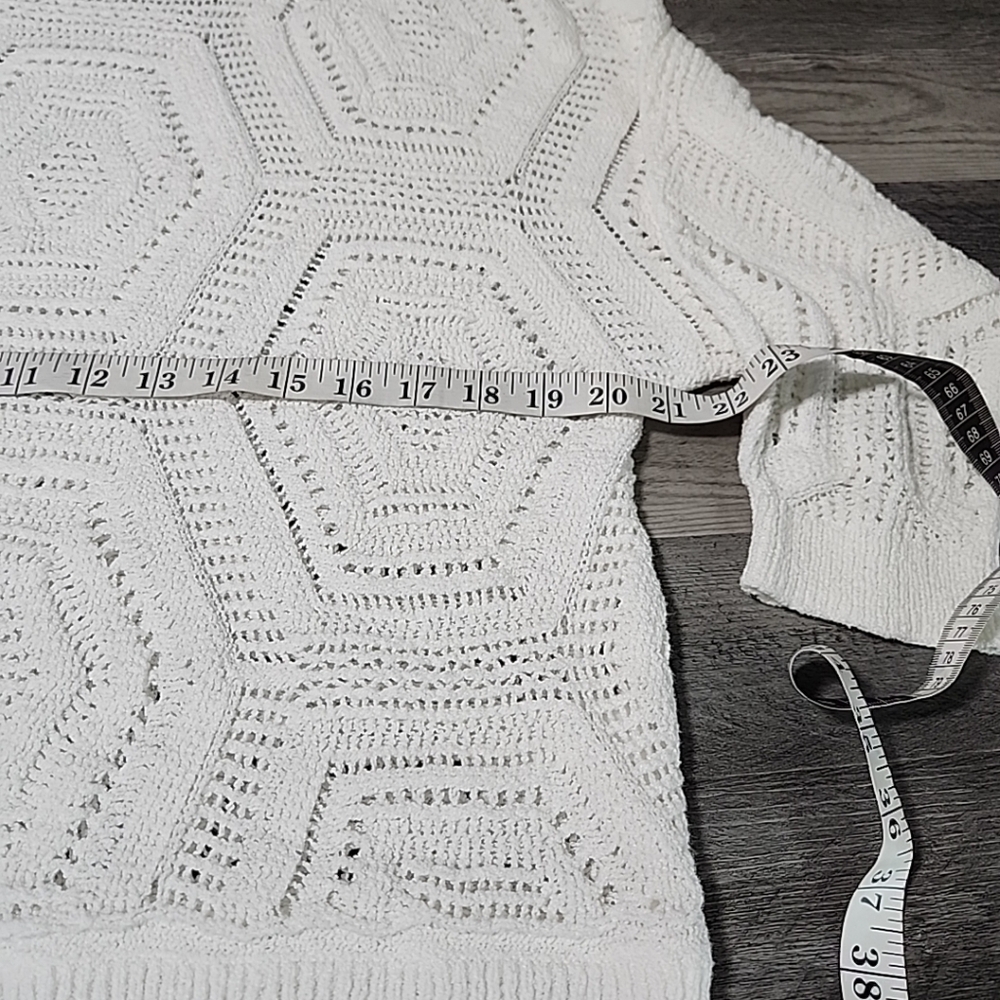 J Jill Windsor Sweater White Size XS Petite - Picture 4 of 7